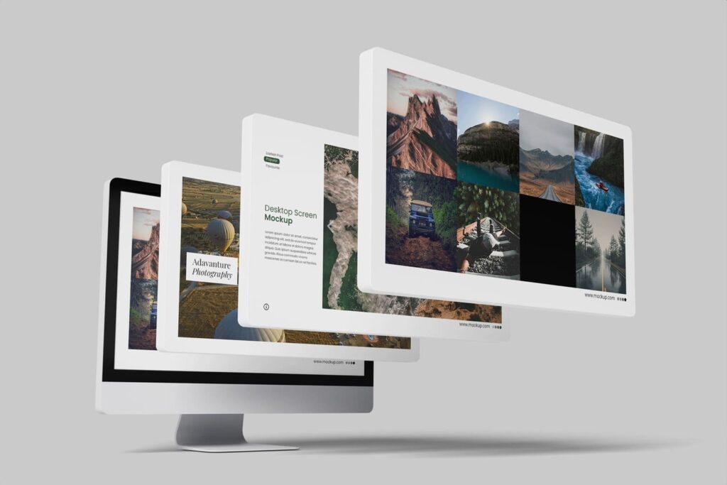 Computer - Web Presentation Mockup
