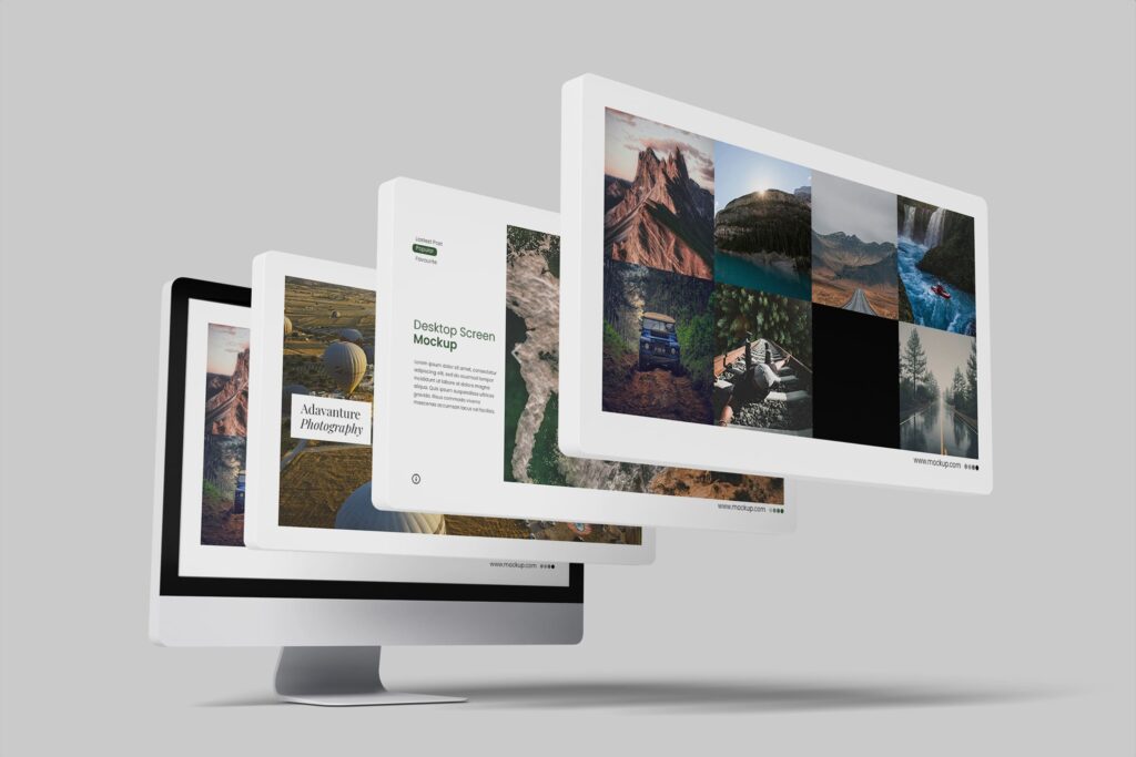Computer - Web Presentation Mockup